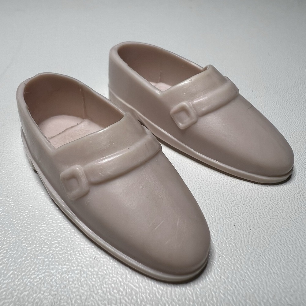 Vintage White Loafers For Ken Doll Barbie Dress Shoes
